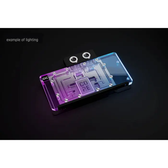 Alphacool Core RX 9070 XT Steel Legend (transparent/chrome, incl. backplate)