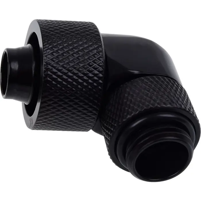 Alphacool Eiszapfen 90° hose fitting 1/4" on 16/10mm, black - 17236