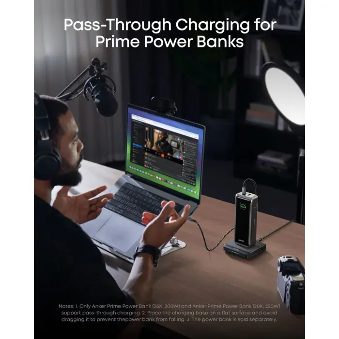 Anker 150W Charging Base for Prime Powerbank, Black