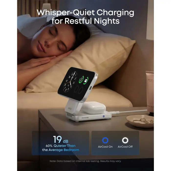 Anker Prime 3-in-1 Wireless Charging Station, White