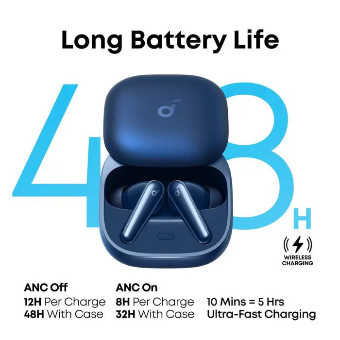 Anker Soundcore Liberty 5 brezžične slušalke, modre