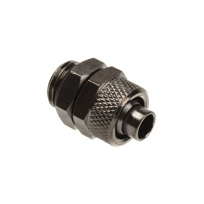 Connection straight G1/4 inch AG to 11/8mm - nickel black