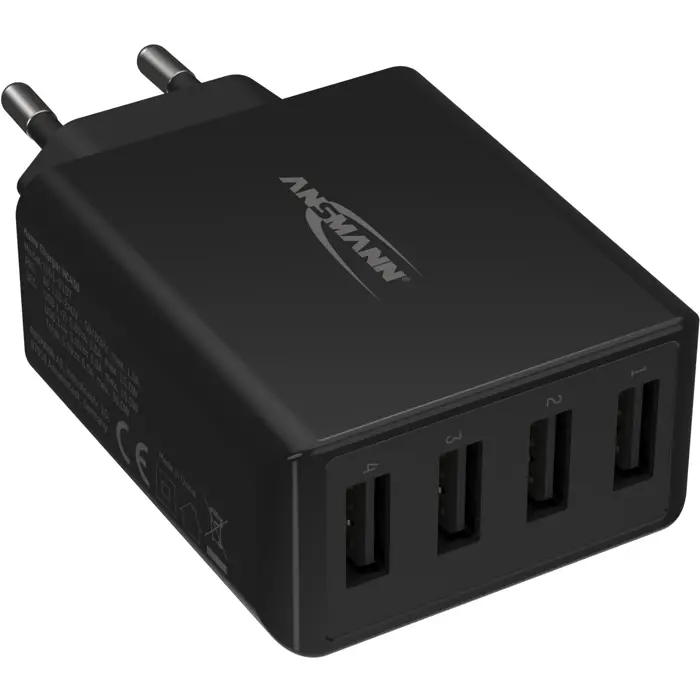 Ansmann Home Charger HC430 (black, intelligent charging control, Multisafe technology)