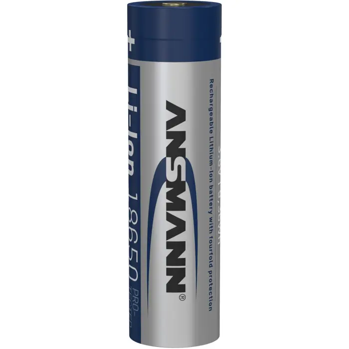 Ansmann Li-Ion battery 18650 3400 mAh with micro USB charging socket (18650, 1 piece)