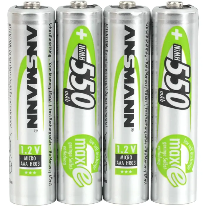 Ansmann Micro NiMh battery 4xAAA 550mA