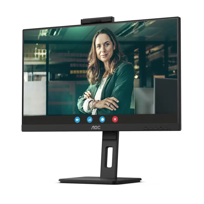 AOC 24P3CW (60.5 cm (23.8 inches), black, FullHD, IPS, LS, webcam, microphone, 100Hz panel)