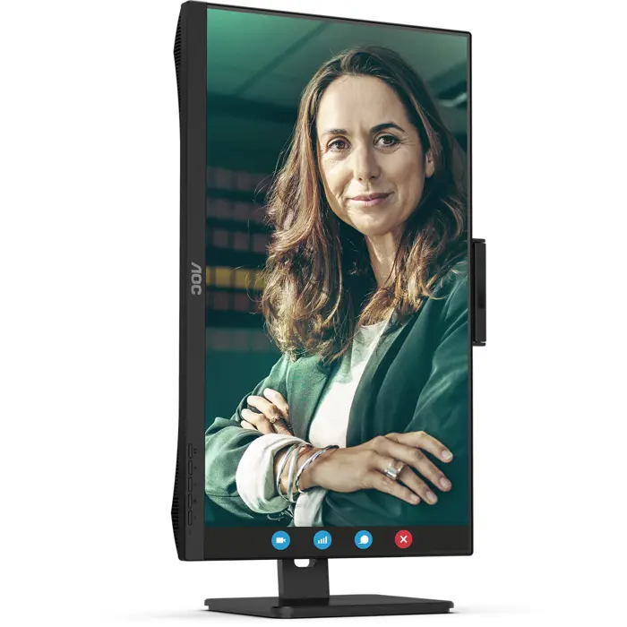 AOC 24P3CW (60.5 cm (23.8 inches), black, FullHD, IPS, LS, webcam, microphone, 100Hz panel)