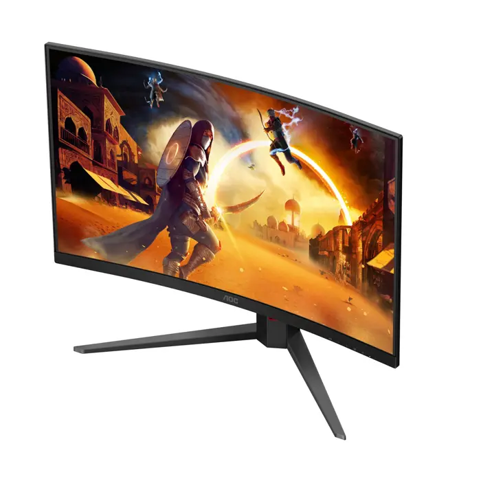 AOC 81,3cm (31,5") C32G4Z 16:09 HDMI+DP+USB Curved Bl/red