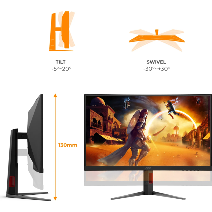 AOC Agon CQ27G4Z2 27" QHD 260/400Hz 1ms ukrivljen gaming monitor