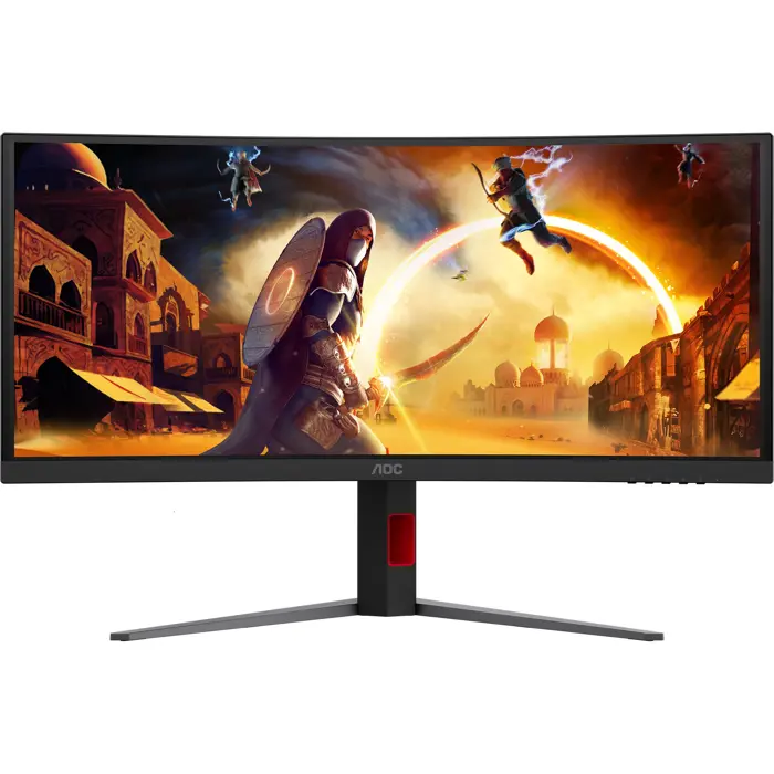 AOC CU34G4ZCA (86.4 cm (34 inches), black, WQHD, Fast-VA, curved, USB hub, 250Hz panel)