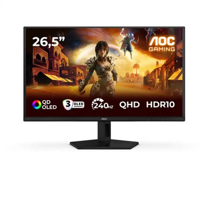 AOC G4 Q27G41ZDF computer monitor 67.3 cm (26.5") 2560 x 1440 pixels Quad HD QD-OLED Black, Red