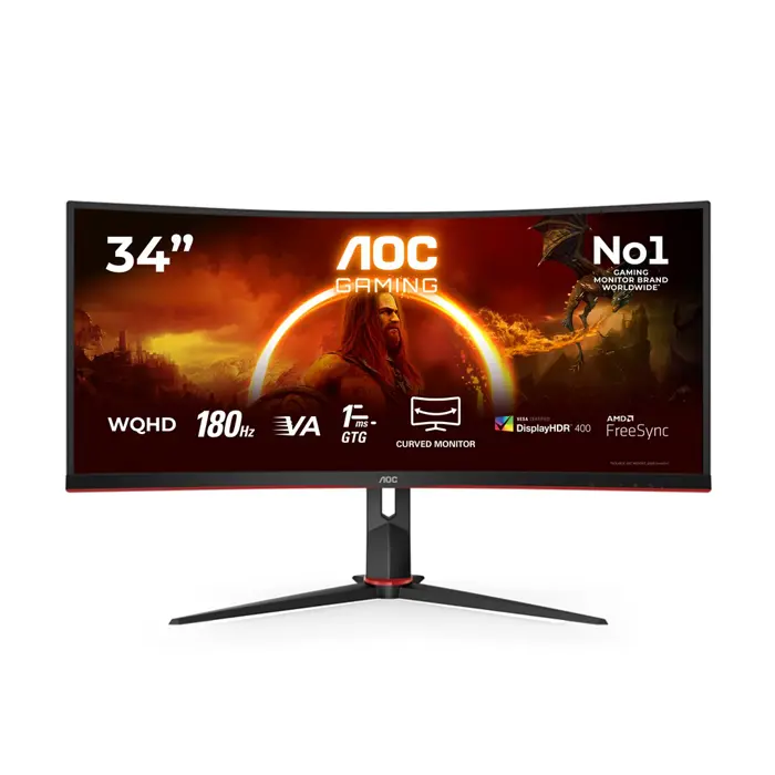 AOC Gaming CU34G2XP/BK skarm - WLED -
