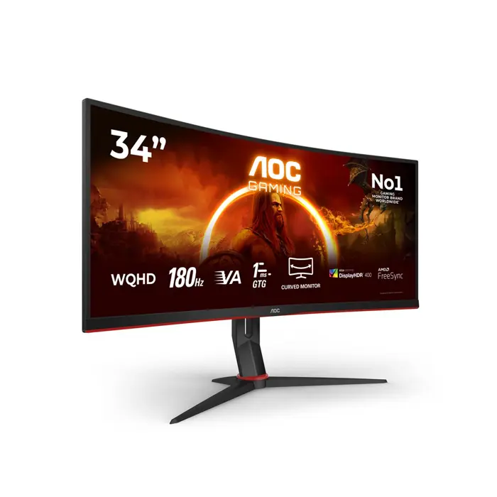 AOC Gaming CU34G2XP/BK skarm - WLED -