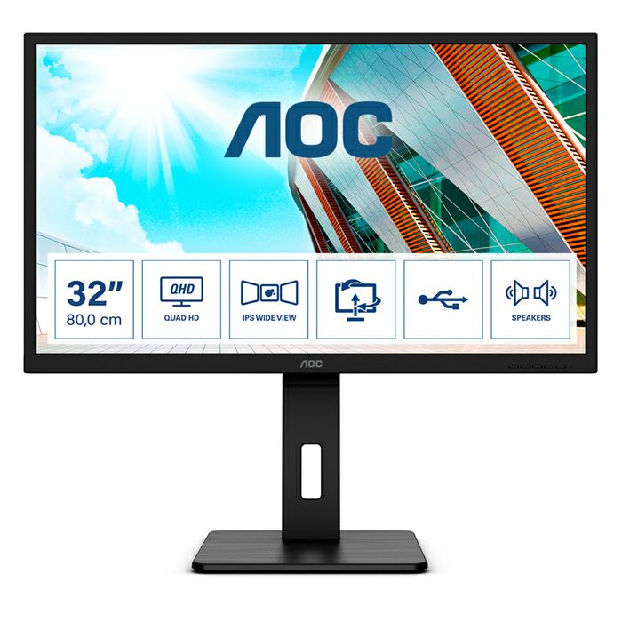 AOC LCD 32" Wide, 16:9, DP, QHD