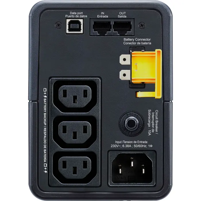 APC Back-UPS 500VA, 230V, AVR, IEC Sockets (black, 500VA)