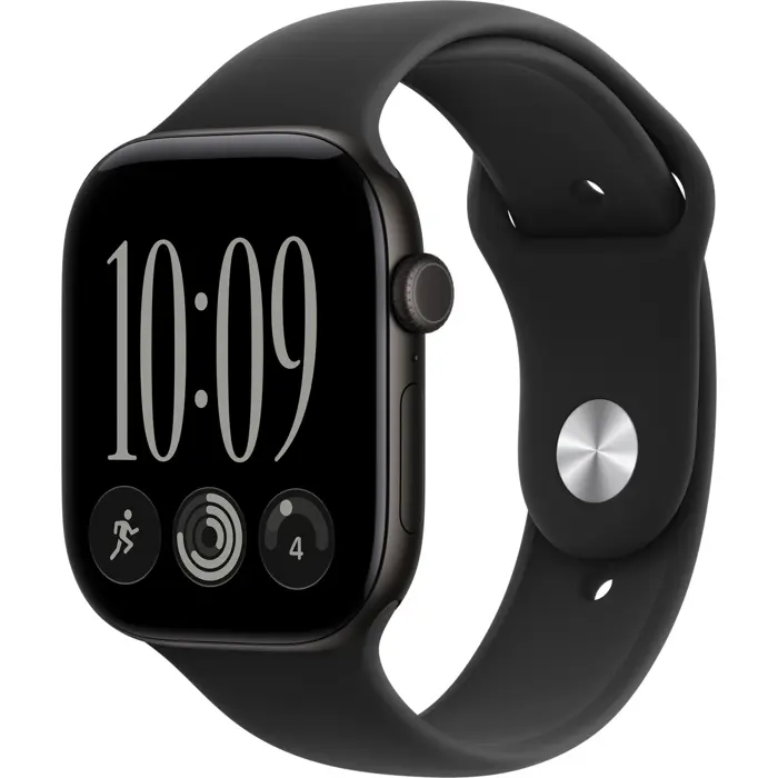 Apple Watch S12 Alu 46mm Black Sport Arm. black M/L