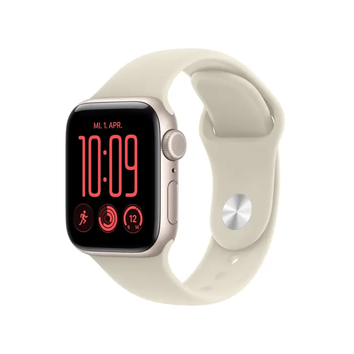 Apple Watch SE 3 Aluminum Cellular 40mm Starlight Sport Band S/M