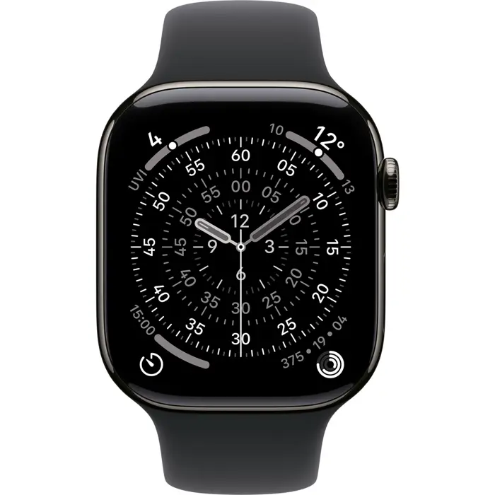 Apple Watch Series 11, Smartwatch Titanium Slate, Titanium Case, 46 mm, Milanese Strap Slate M/L, Cellular
