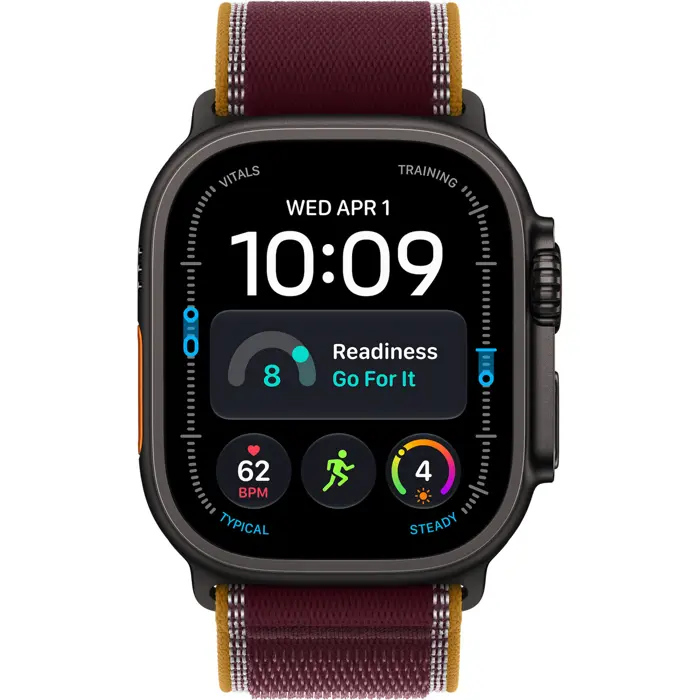 Apple Watch Ultra 4 Titan Cell 49 Black Trail Burgundy S/M