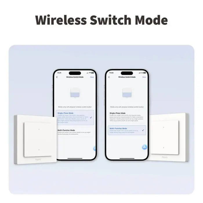 Aqara Smart H2 (WS -K08D) light switch, 4 buttons - 2 channels