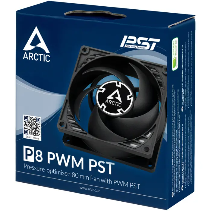 Arctic P8 PWM PST (black, 80mm)