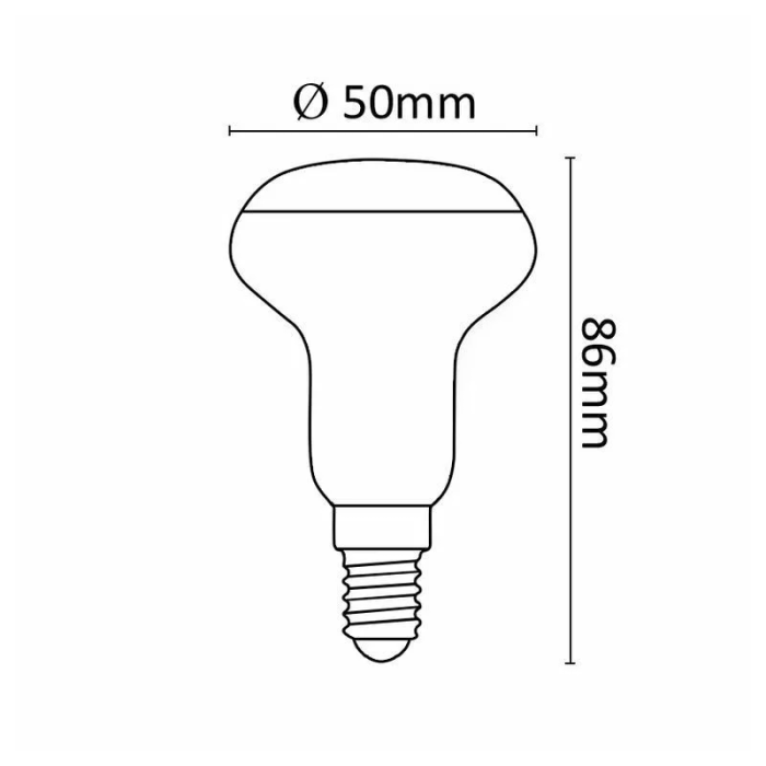 ASALITE LED bulb E14 R50 5W 3000K 400lm