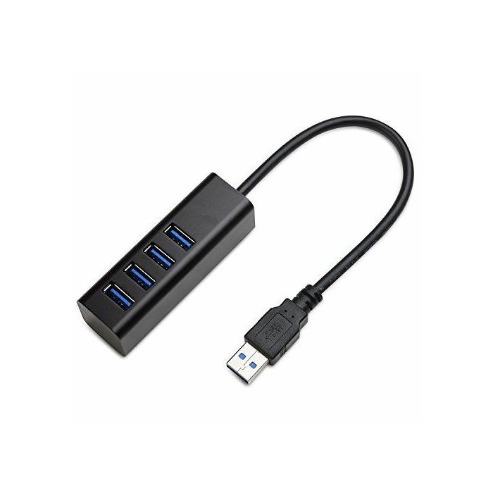 Asonic 4port USB 3.0,Tip A,aluminijsko kuć. crno