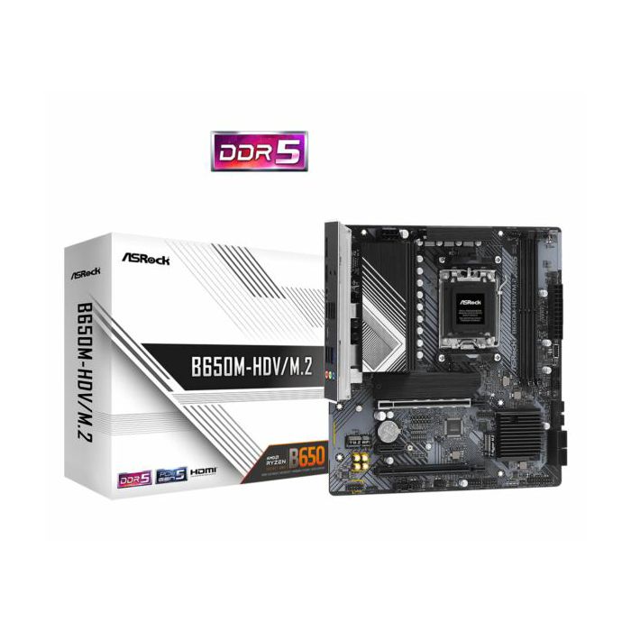 Asrock B650M-HDV M.2, 2xDDR5, S.AM5