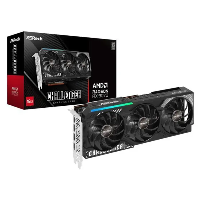 ASRock AMD Radeon™ RX 9070 GRE Steel Legend Dark 12GB OC, 12GB GDDR6