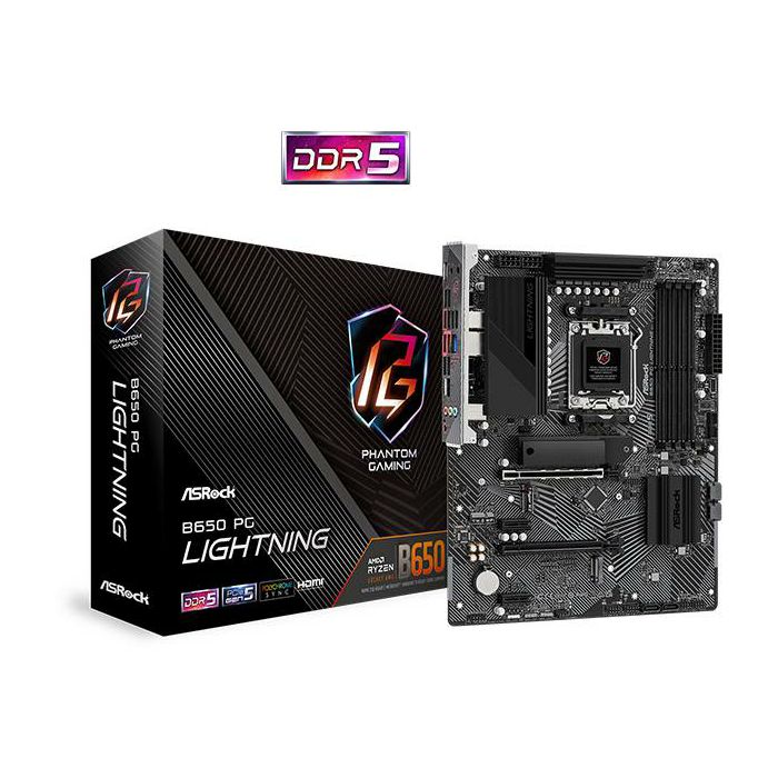 ASROCK B650 PG LIGHTNING ATX MB AM5