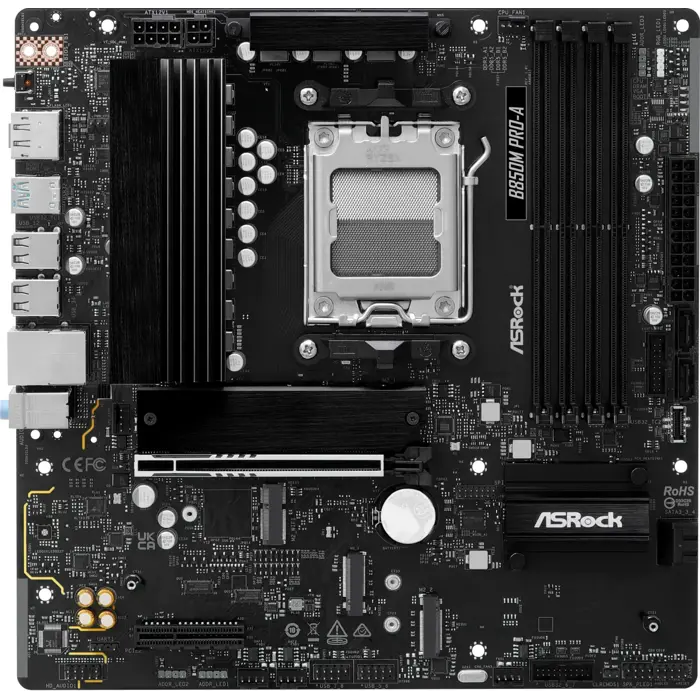 ASRock MB B850M PRO-A, S.AM5, DDR5, PCIe 5.0, HDMI/DP, mATX