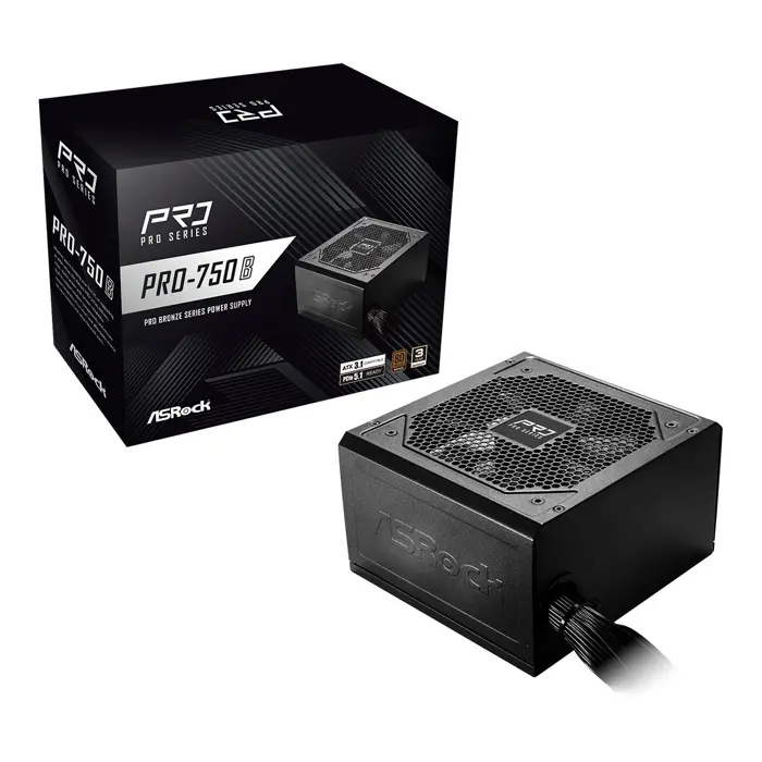 Asrock PRO-750B power supply unit 750 W 24-pin ATX ATX Black