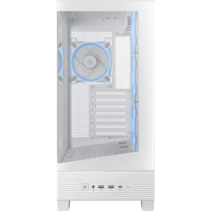 ASUS A31 PLUS TG ARGB, tower case white, tempered glass x 2