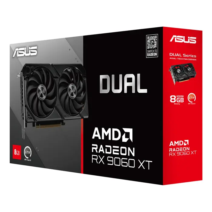 ASUS DUAL-RX9060XT-8G AMD Radeon RX 9060 XT 8 GB GDDR6