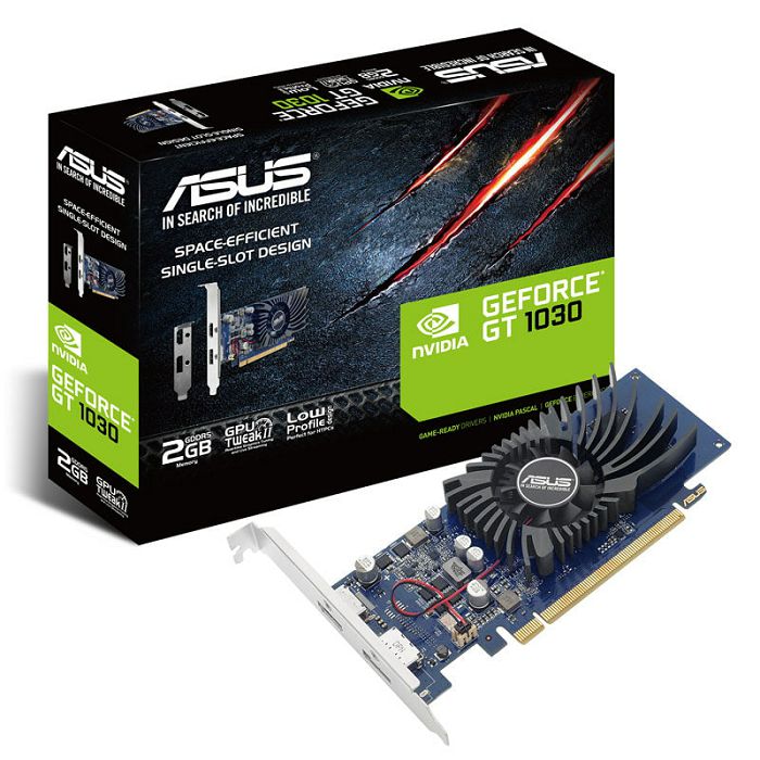 ASUS GeForce GT 1030 2G, 2048 MB GDDR5 - Single Slot, Low Profile 90YV0AT2-M0NA00