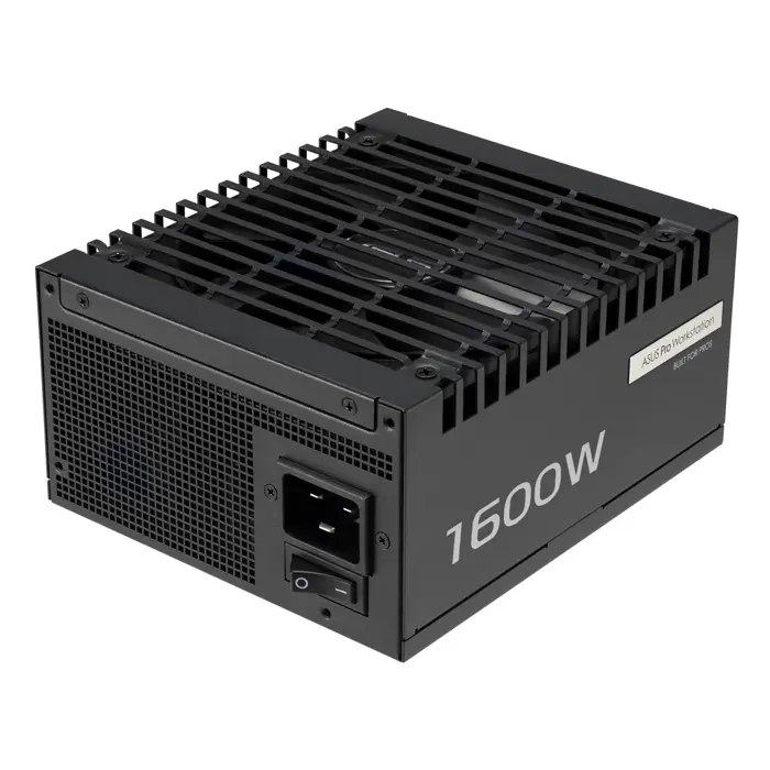 ASUS Pro WS 1600W Platinum power supply unit 20+4 pin ATX ATX Black