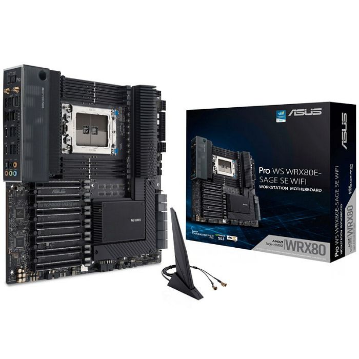 ASUS Pro WS WRX80E-SAGE SE Wifi, AMD WRX80 Mainboard - Socket sWRX8 90MB1590-M0EAY0