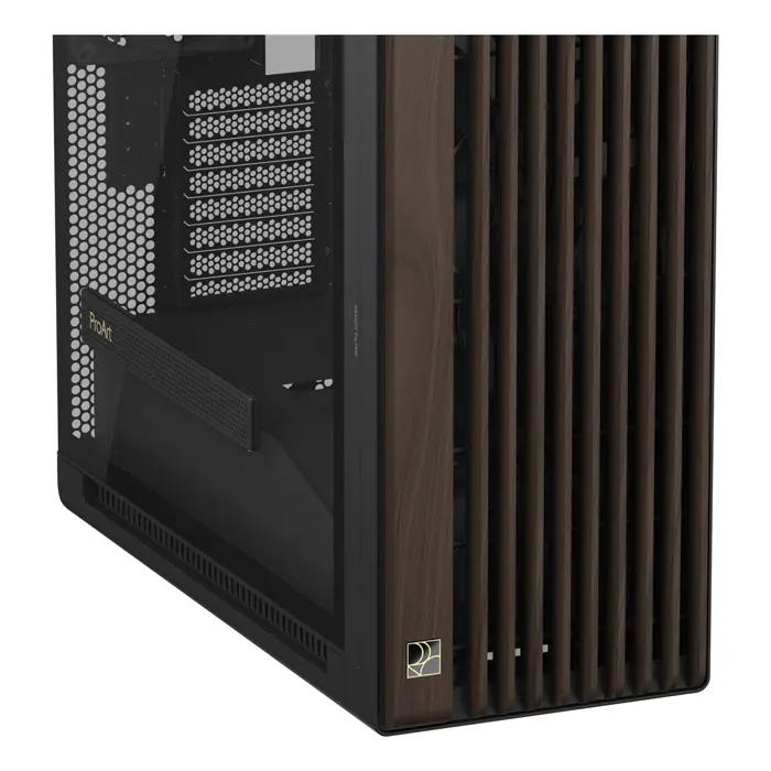 ASUS ProArt PA602 Wood Edition Modern Black - Tempered Glass Panel Midi Tower Black, Wood