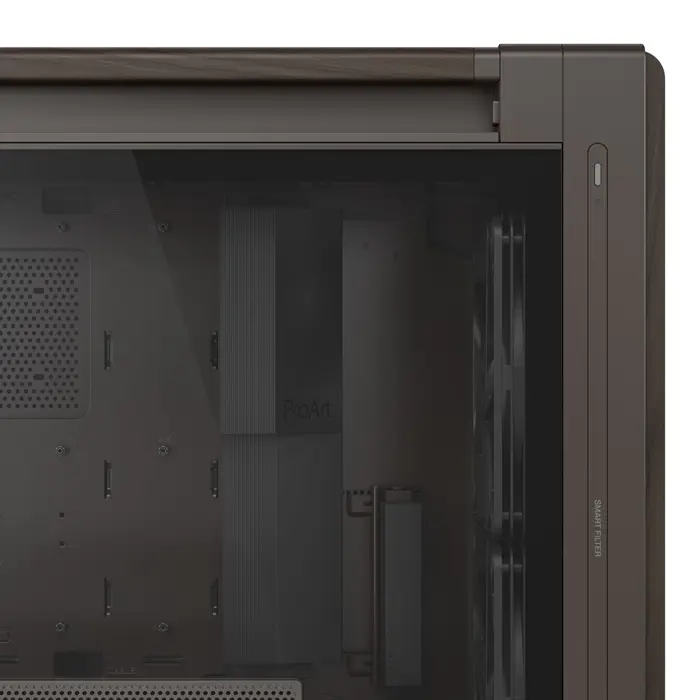 ASUS ProArt PA602 Wood Edition Retro Brown - Tempered Glass Panel Midi Tower