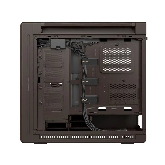 ASUS ProArt PA602 Wood Edition Retro Brown - Tempered Glass Panel Midi Tower