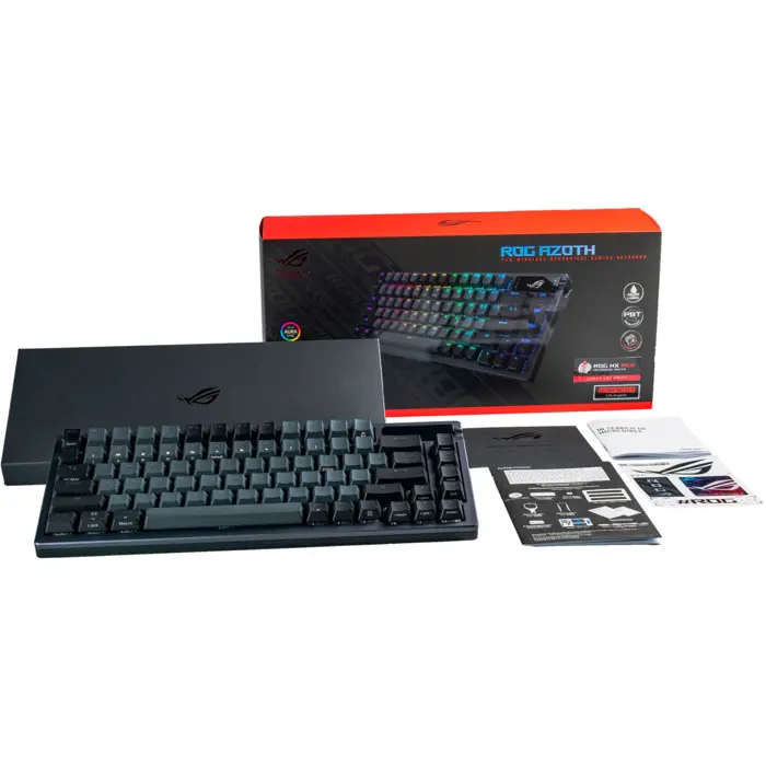 Asus ROG Azoth (gunmetal, DE layout, ROG NX Red, incl. lubricant kit)
