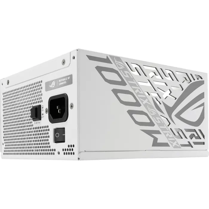 Asus ROG Strix 1000W Platinum White Edition (ROG Equalizer) (white, 1x 12 pin high power GPU, 4x PCIe, cable management, 1000 watts)