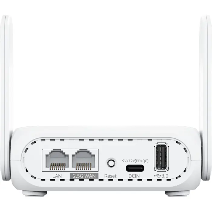 Asus RT-BE58 Go, mobile WLAN router (white)