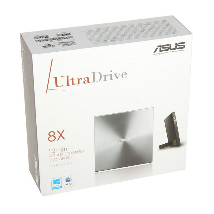 ASUS SDRW-08U5S-U UltraDrive DVD snimač - vanjski, srebrni 90DD0112-M29000