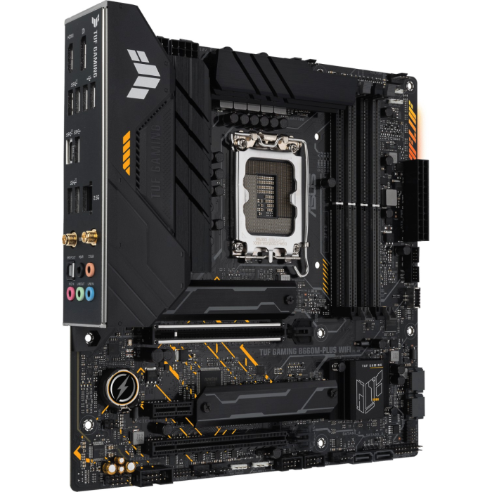 ASUS TUF GAMING B660M-PLUS WIFI, DDR5, SATA3, USB3.2Gen2x2, DP, WiFi, LGA1700 mATX