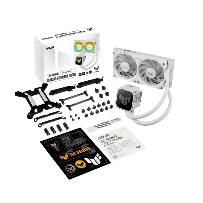 ASUS TUF GAMING LC III 240 ARGB WHT Processor All-in-one liquid cooler 12 cm White