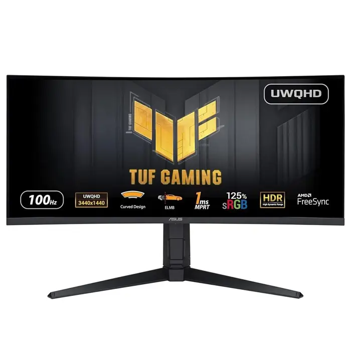 ASUS TUF Gaming VG34VQEL1A computer monitor 86.4 cm (34") 3440 x 1440 pixels UltraWide Quad HD LED Black