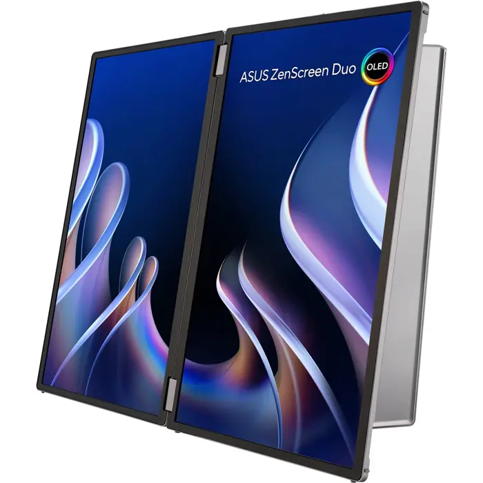 Asus ZenScreen Duo OLED MQ149CD (53.3 cm (21 inches), silver, 2xFullHD, foldable, dual USB-C, mini-HDMI)