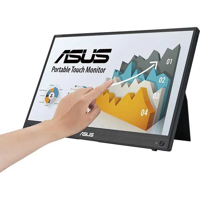 ASUS ZenScreen MB16AHT - 16 - LED - black, FullHD, IPS, multi-touch, USB-C