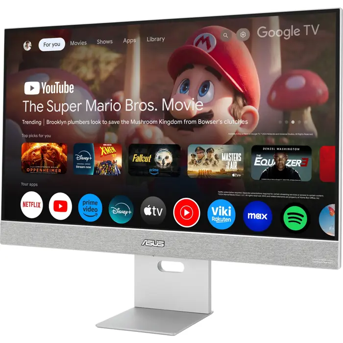 Asus ZenScreen MS27UC Smart Monitor - 27 - grey, UltraHD/4K, IPS, USB-C, Google TV, HDR